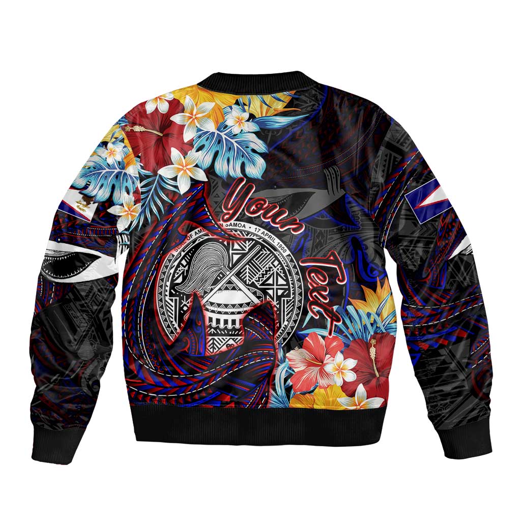 Personalized Amelika Samoa Sharks Polynesia Bomber Jacket American Samoa DT02 - Polynesian Pride
