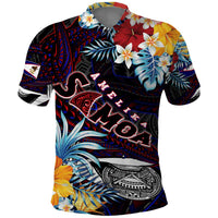 Personalized Amelika Samoa Sharks Polynesia Polo Shirt American Samoa DT02 Black - Polynesian Pride