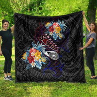 Amelika Samoa Sharks Polynesia Quilt American Samoa