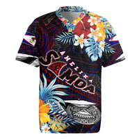Personalized Amelika Samoa Sharks Polynesia Rugby Jersey American Samoa DT02 Black - Polynesian Pride