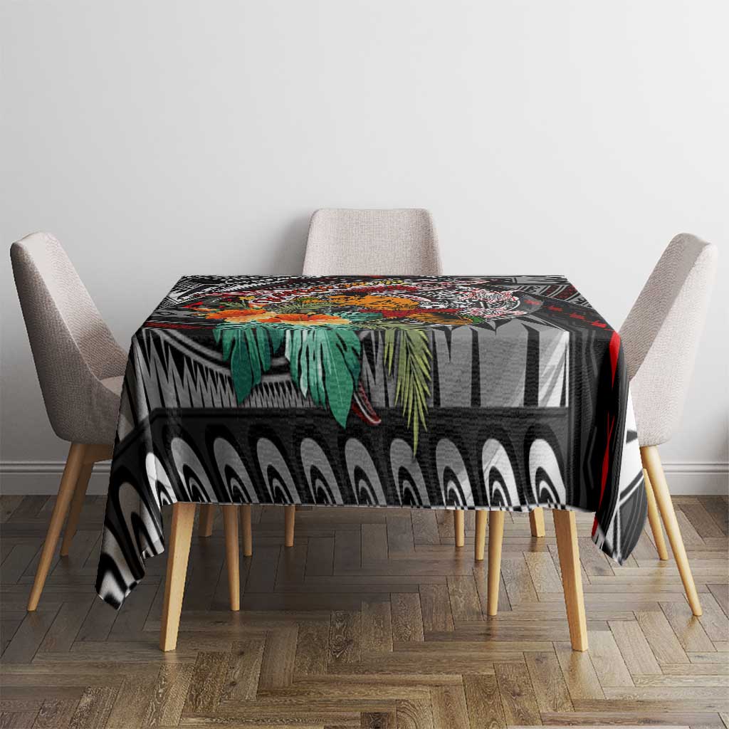 American Samoa Warrior Tablecloth Shark Turtle Polynesian Tattoo DT02 - Polynesian Pride