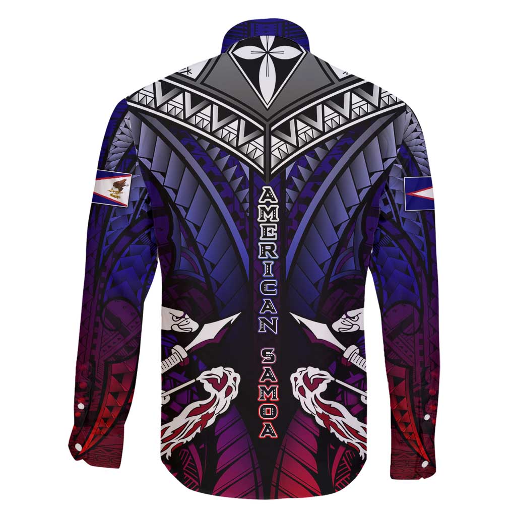 Personalized American Samoa Flag Family Matching Tank Maxi Dress and Hawaiian Shirt Eagles Polynesian Art