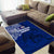 Sharks And American Samoa Area Rug Simple Polynesian Blue