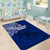 Sharks And American Samoa Area Rug Simple Polynesian Blue