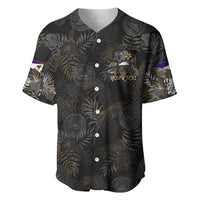 Personalized Shaka Girls America Samoa Baseball Jersey Tropical Flowers Vintage