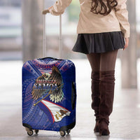 American Samoa Luggage Cover Brave Eagle Flag Color DT02 - Polynesian Pride