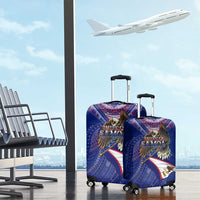American Samoa Luggage Cover Brave Eagle Flag Color DT02 - Polynesian Pride