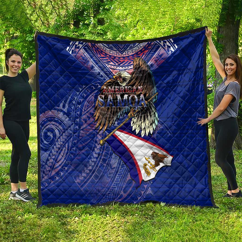 American Samoa Quilt Brave Eagle Flag Color DT02 - Polynesian Pride