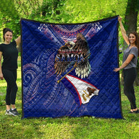American Samoa Quilt Brave Eagle Flag Color DT02 - Polynesian Pride