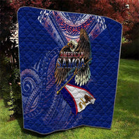 American Samoa Quilt Brave Eagle Flag Color DT02 - Polynesian Pride