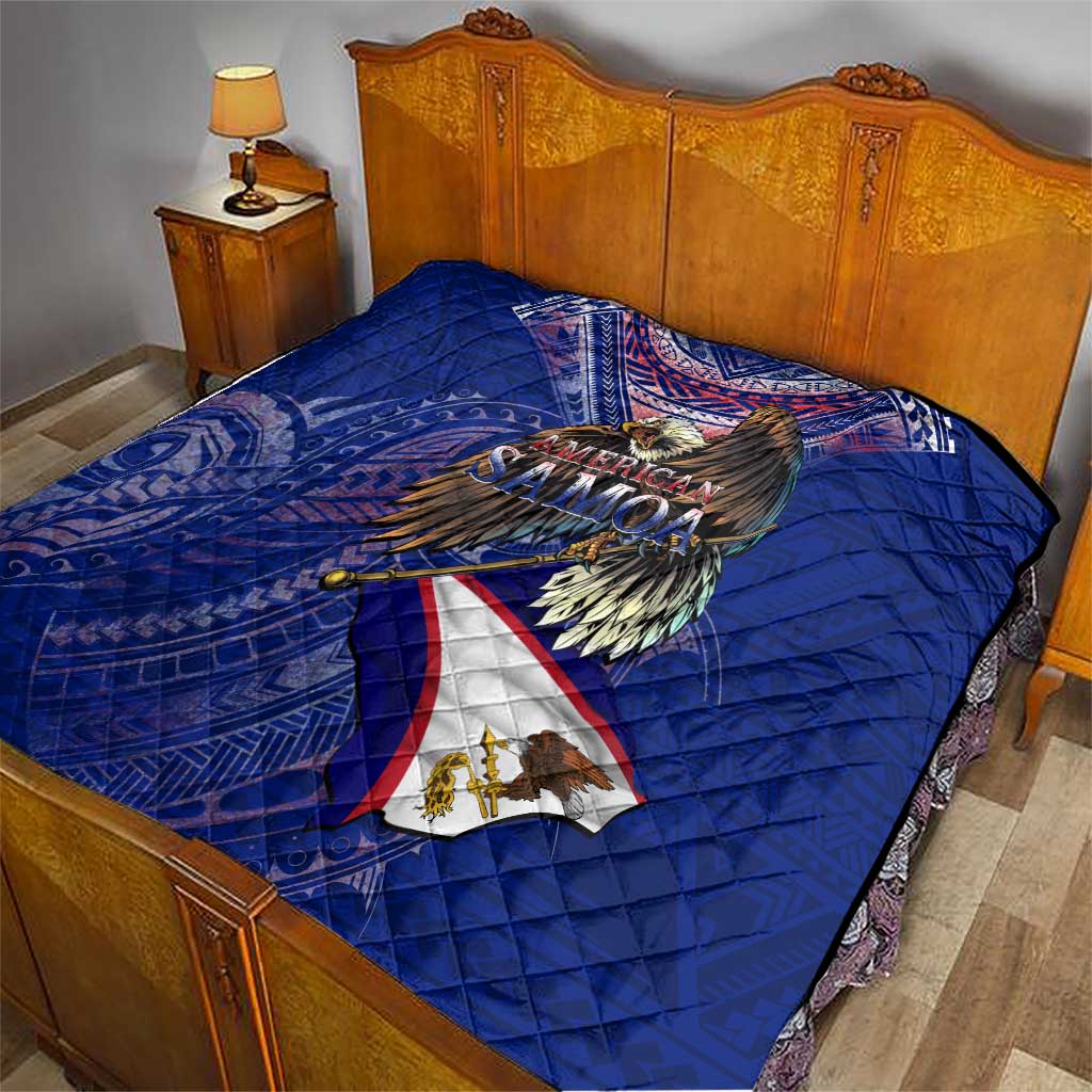 American Samoa Quilt Brave Eagle Flag Color DT02 - Polynesian Pride
