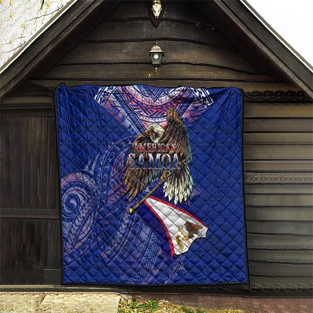 American Samoa Quilt Brave Eagle Flag Color DT02 - Polynesian Pride
