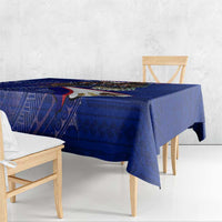 American Samoa Tablecloth Brave Eagle Flag Color DT02 - Polynesian Pride