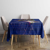 American Samoa Tablecloth Brave Eagle Flag Color DT02 - Polynesian Pride