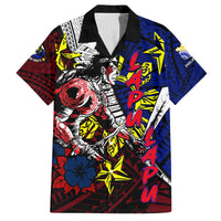 Philippines Lapu Lapu Family Matching Off Shoulder Short Dress and Hawaiian Shirt Chief Filipino Tattoo DT02 Dad's Shirt - Short Sleeve Art - Polynesian Pride
