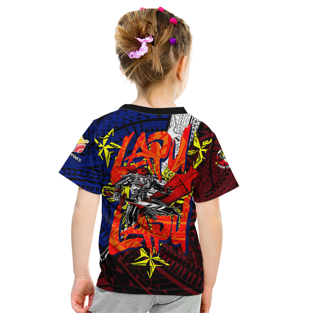 Philippines Lapu Lapu Kid T Shirt Chief Filipino Tattoo DT02 - Polynesian Pride