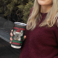 Cute Koala Tumbler Cup Koalified Christmas Addict DT03 - Polynesian Pride