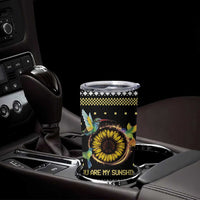 Hummingbird Sunflower Christmas Tumbler Cup You Are My Sunshine DT03 - Polynesian Pride