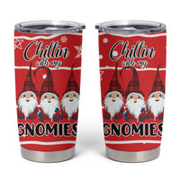 Chillin With My Gnomies Tumbler Cup Merry Christmas DT03 Red - Polynesian Pride
