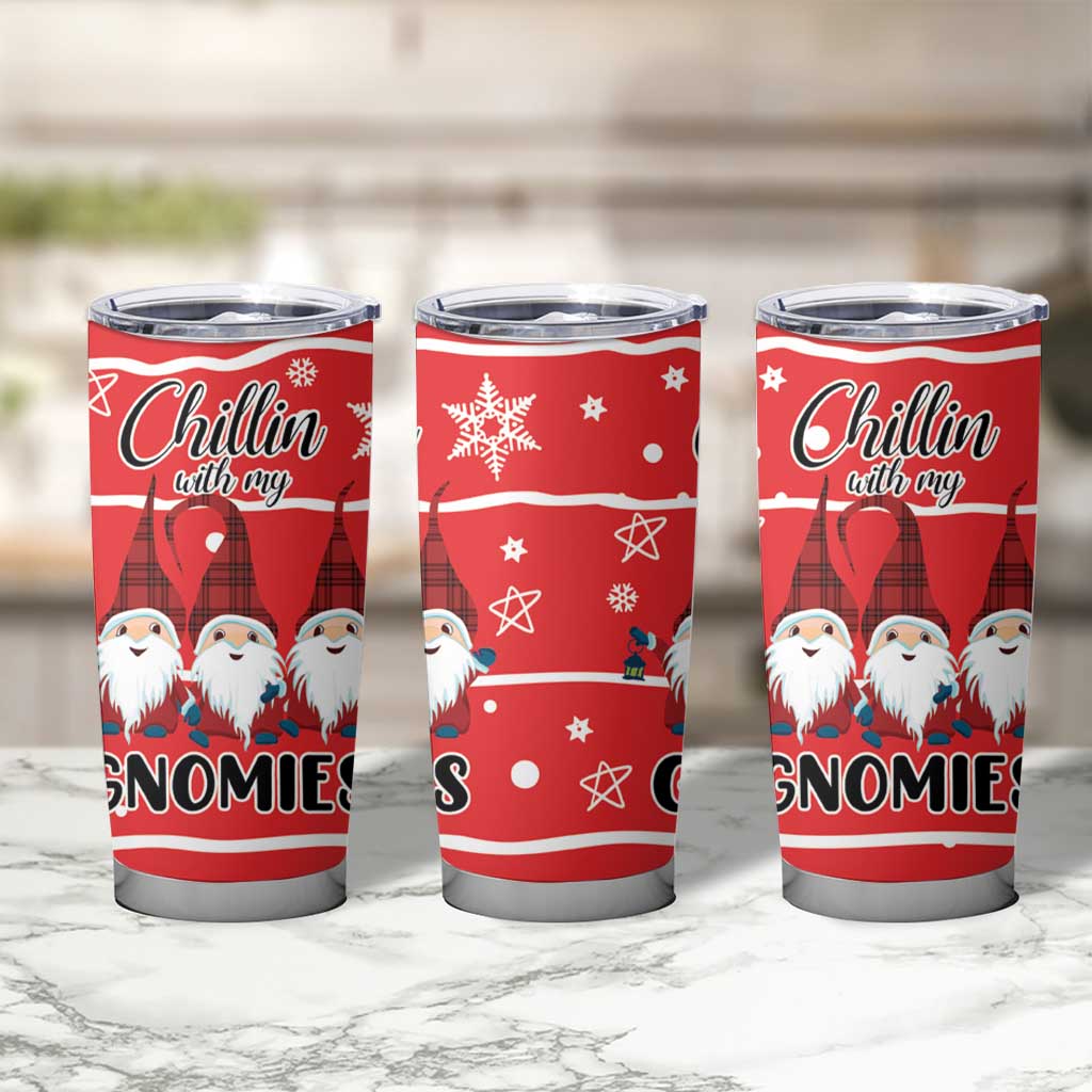 Chillin With My Gnomies Tumbler Cup Merry Christmas DT03 - Polynesian Pride