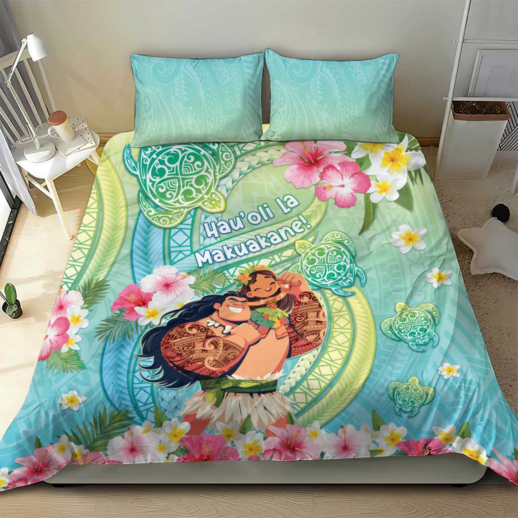 Hawaii Father's Day Bedding Set Happy Father And Child