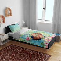 Hawaii Father's Day Bedding Set Happy Father And Child