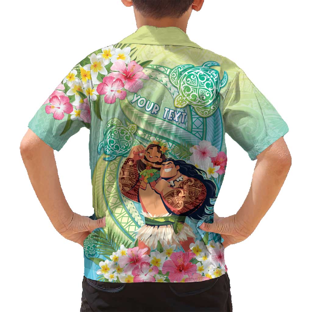 Personalised Hawaii Father's Day Family Matching Puletasi and Hawaiian Shirt Happy Father And Child