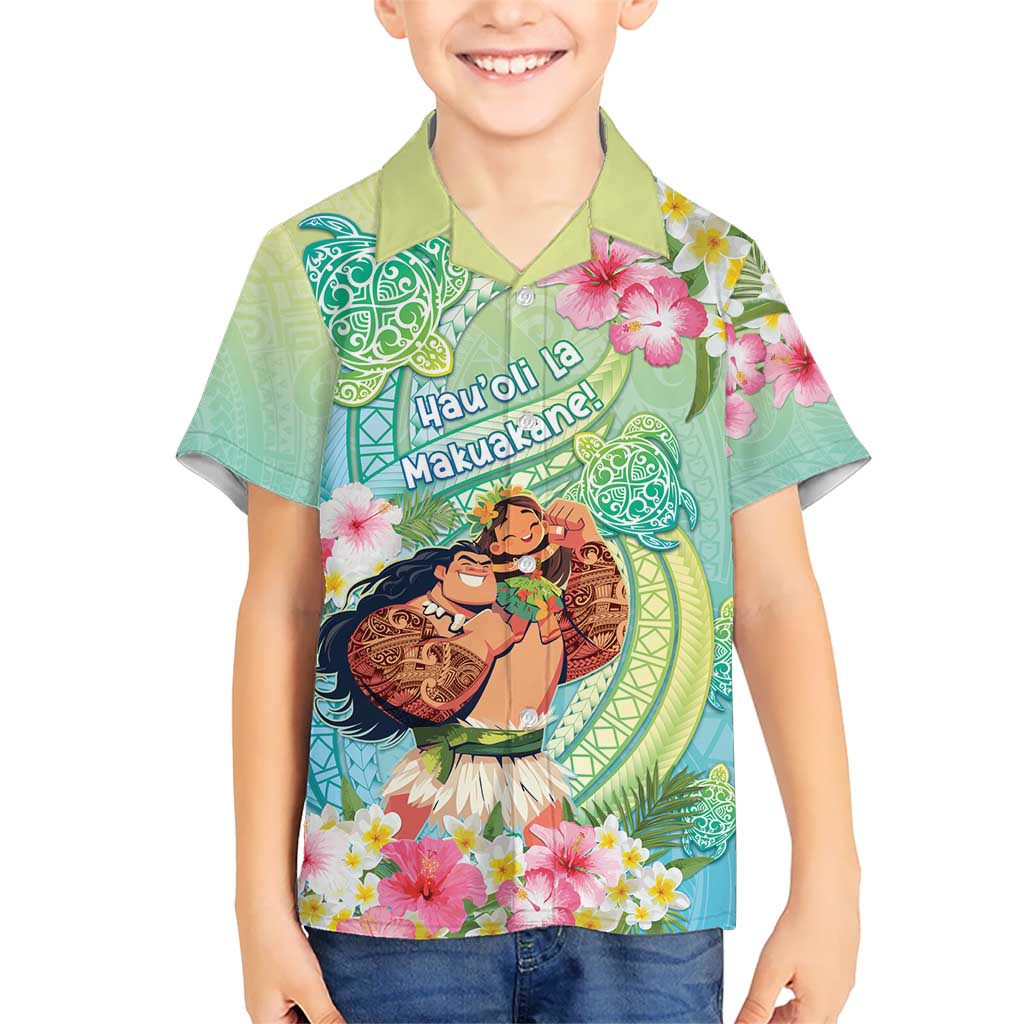 Personalised Hawaii Father's Day Kid Hawaiian Shirt Happy Father And Child