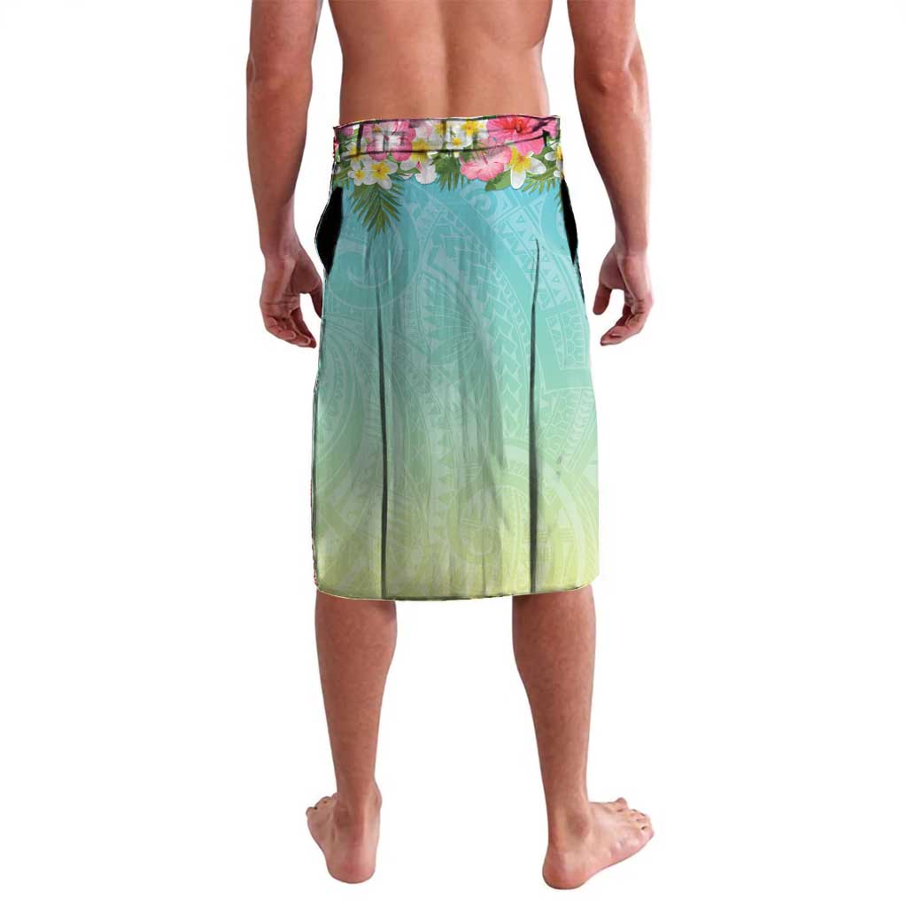 Personalised Hawaii Father's Day Lavalava Happy Father And Child