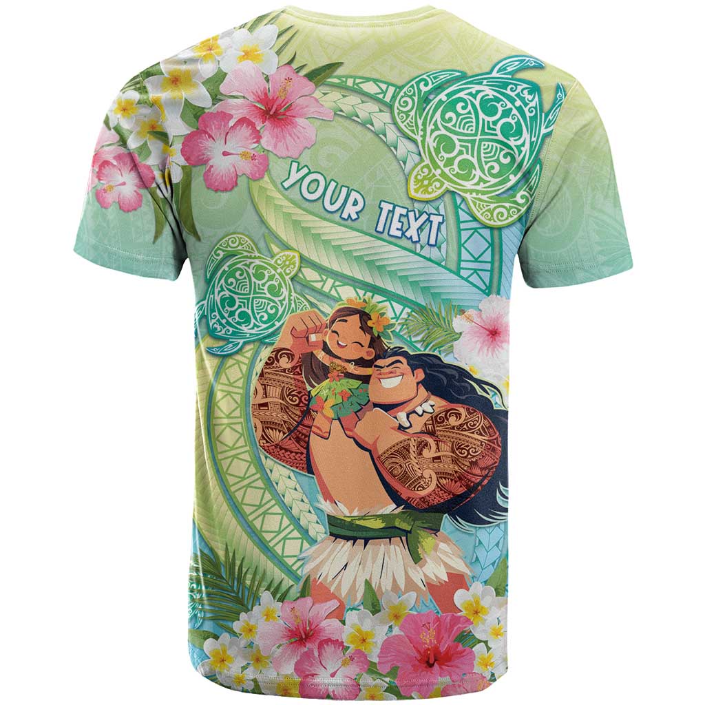 Personalised Hawaii Father's Day T Shirt Happy Father And Child