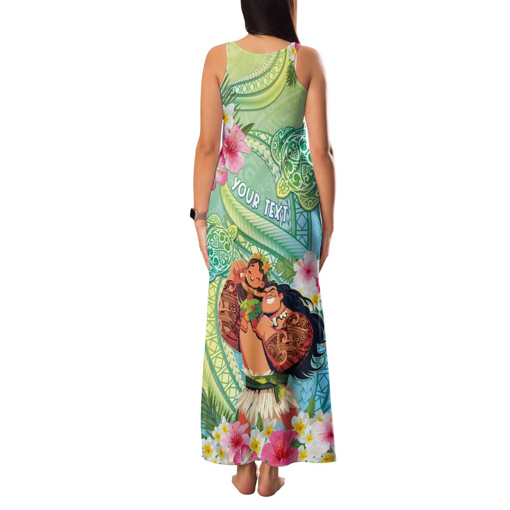 Personalised Hawaii Father's Day Tank Maxi Dress Happy Father And Child