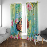 Hawaii Father's Day Window Curtain Happy Father And Child