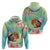 Personalised Hawaii Father's Day Zip Hoodie Happy Father And Child