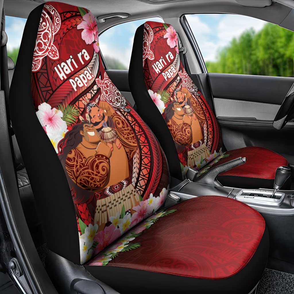 New Zealand Father's Day Car Seat Cover Happy Father And Child