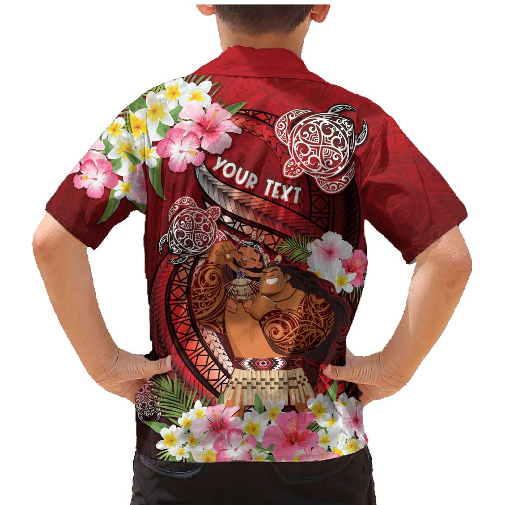 Personalised New Zealand Father's Day Family Matching Mermaid Dress and Hawaiian Shirt Happy Father And Child DT04 - Polynesian Pride
