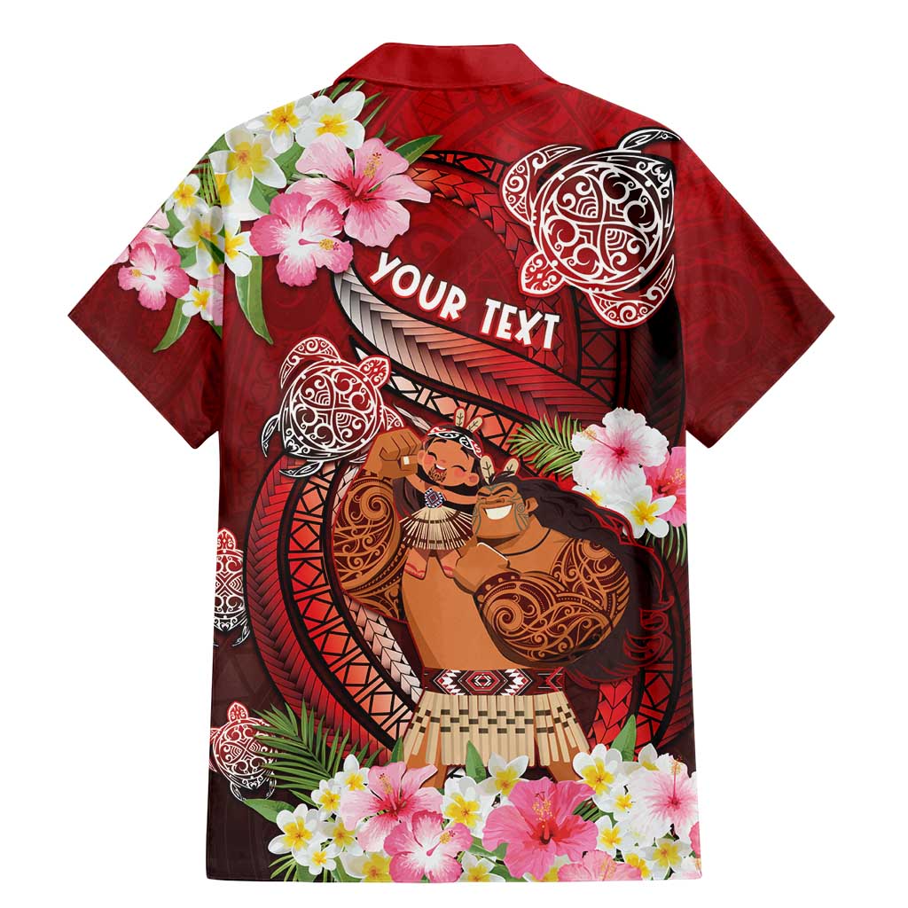 Personalised New Zealand Father's Day Family Matching Mermaid Dress and Hawaiian Shirt Happy Father And Child DT04 - Polynesian Pride
