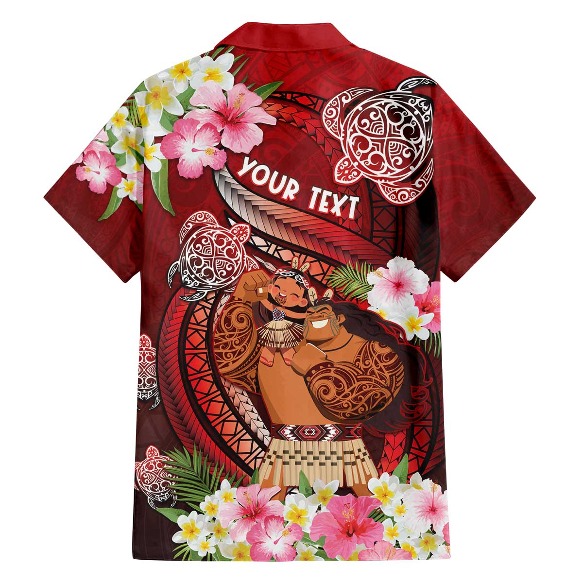 Personalised New Zealand Father's Day Family Matching Off The Shoulder Long Sleeve Dress and Hawaiian Shirt Happy Father And Child