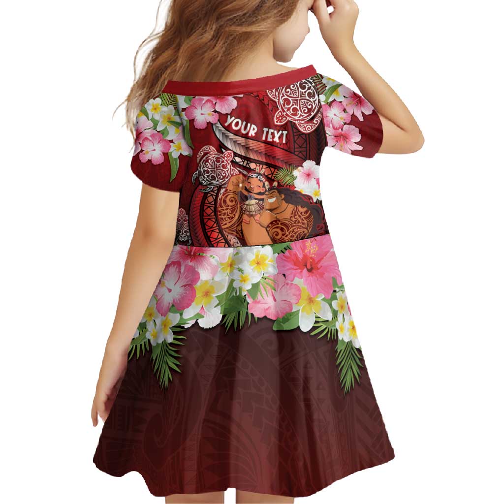 Personalised New Zealand Father's Day Family Matching Off Shoulder Maxi Dress and Hawaiian Shirt Happy Father And Child