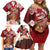 Personalised New Zealand Father's Day Family Matching Off Shoulder Short Dress and Hawaiian Shirt Happy Father And Child