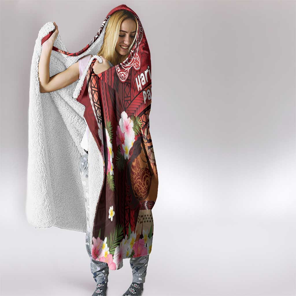 New Zealand Father's Day Hooded Blanket Happy Father And Child