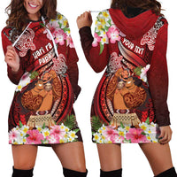 Personalised New Zealand Father's Day Hoodie Dress Happy Father And Child