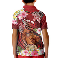 Personalised New Zealand Father's Day Kid Polo Shirt Happy Father And Child DT04 - Polynesian Pride