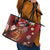 New Zealand Father's Day Leather Tote Bag Happy Father And Child