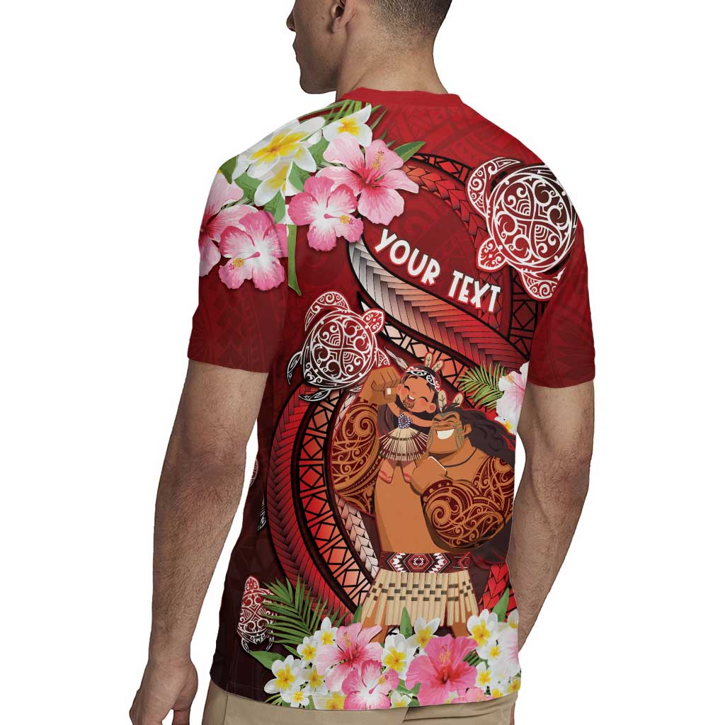 Personalised New Zealand Father's Day Rugby Jersey Happy Father And Child