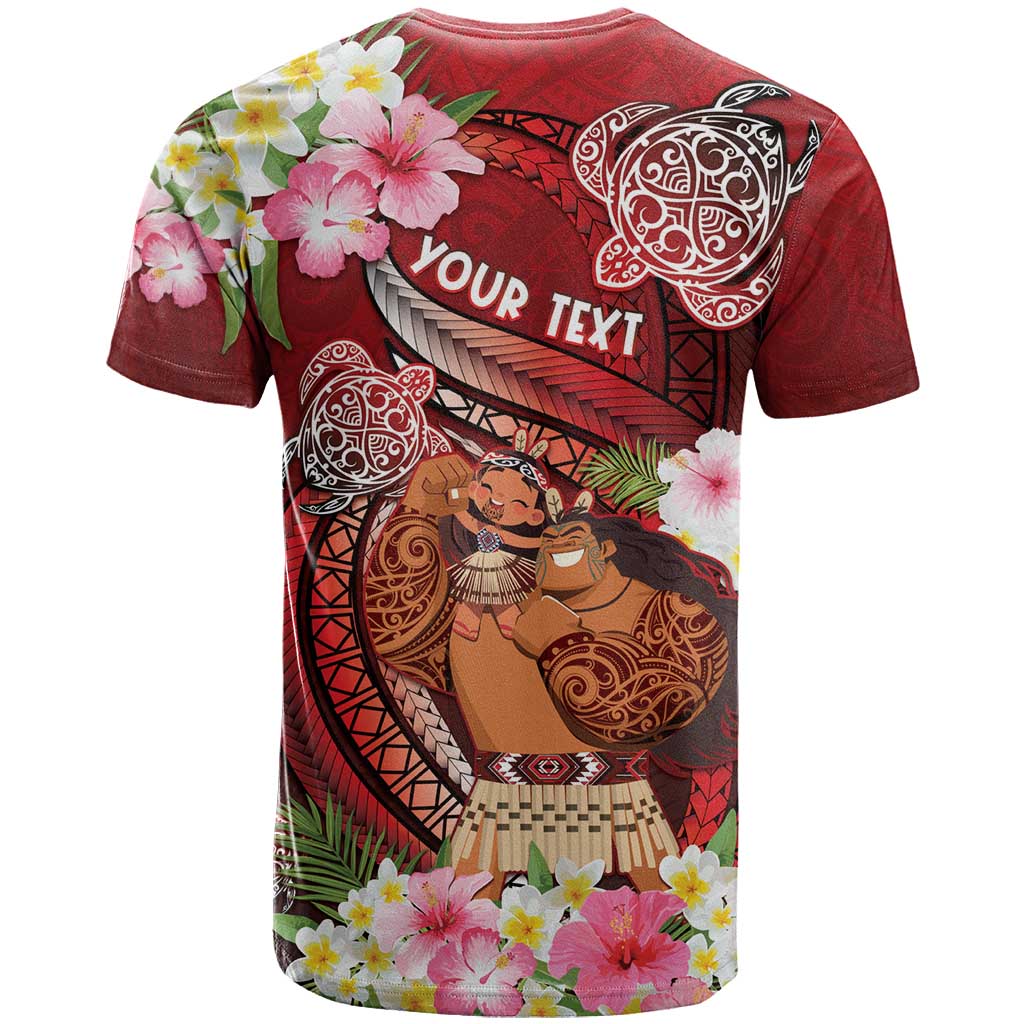 Personalised New Zealand Father's Day T Shirt Happy Father And Child DT04 - Polynesian Pride