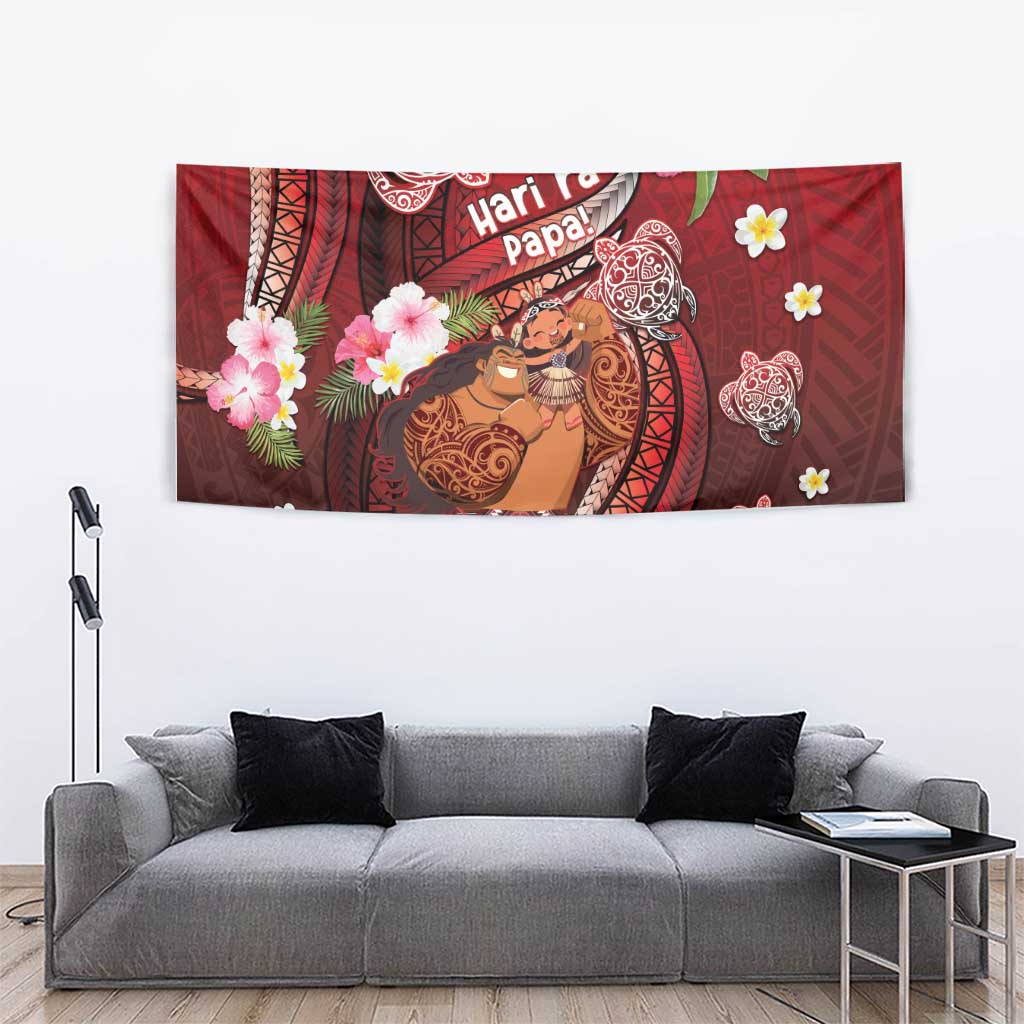 New Zealand Father's Day Tapestry Happy Father And Child
