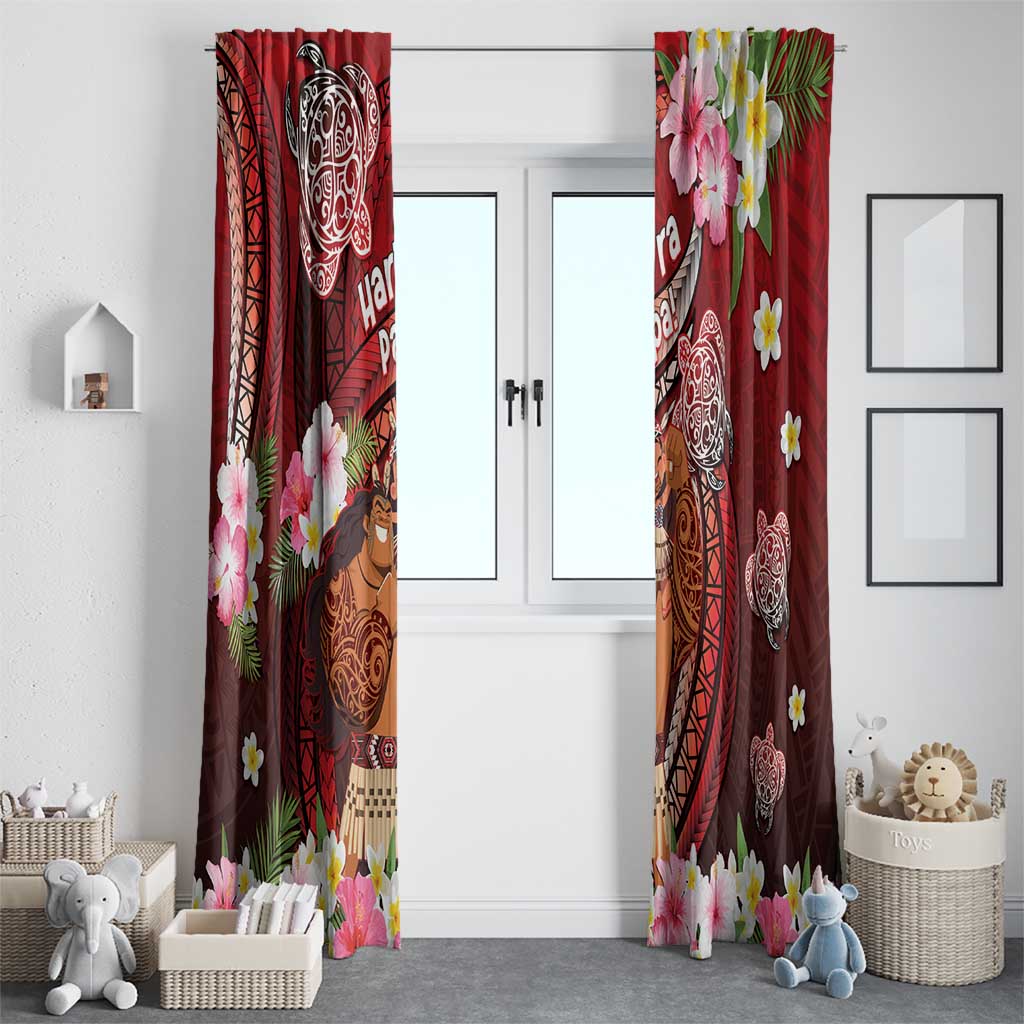 New Zealand Father's Day Window Curtain Happy Father And Child