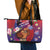 Samoa Father's Day Leather Tote Bag Happy Father And Child