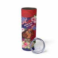 Personalised Samoa Father's Day Skinny Tumbler Happy Father And Child DT04 - Polynesian Pride