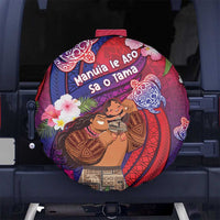 Samoa Father's Day Spare Tire Cover Happy Father And Child